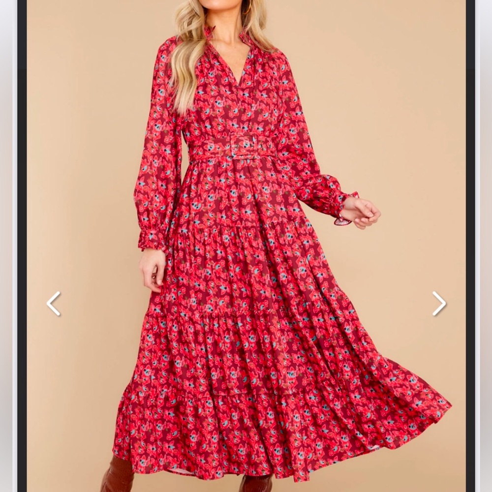 Crosby by Mollie Burch Mimi Dress In Verbena Red